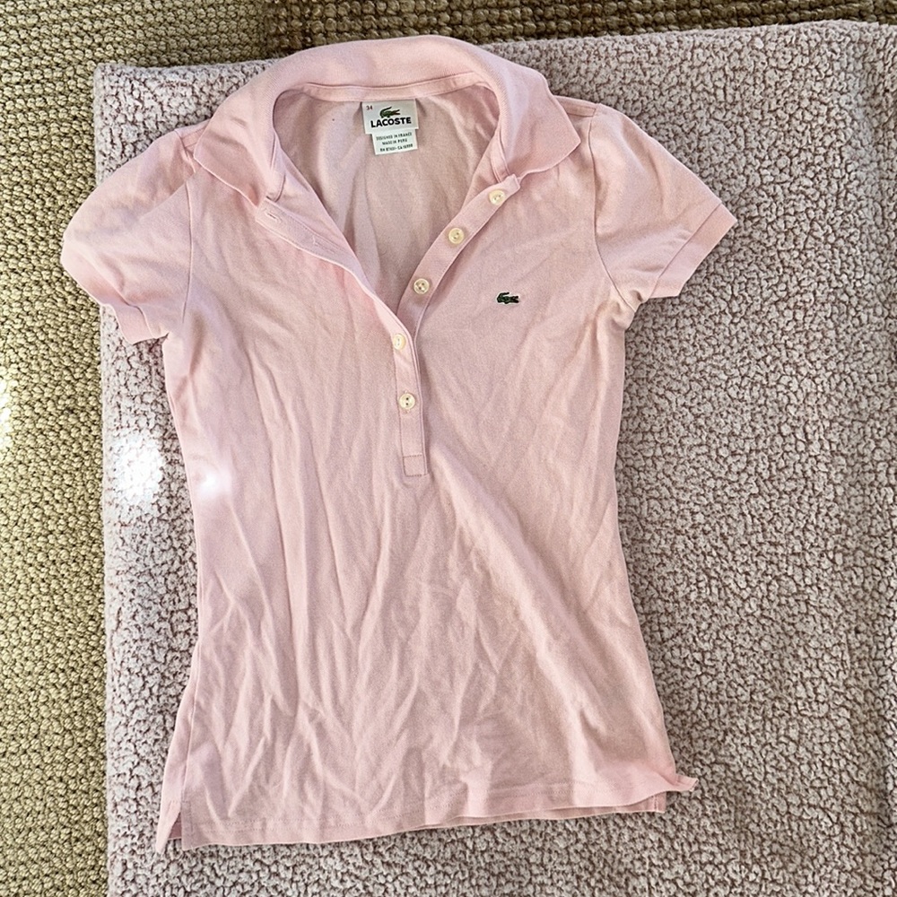 New light pink Lacoste shirt